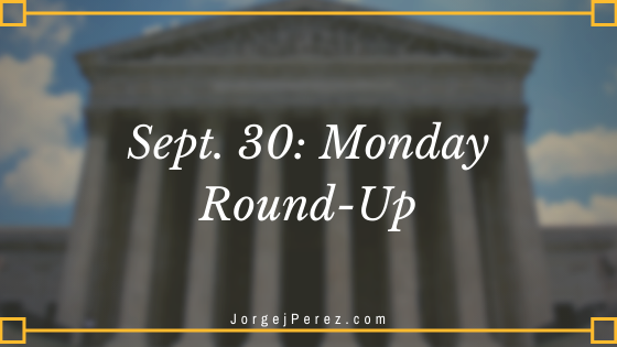Sept. 30 Monday Round-Up